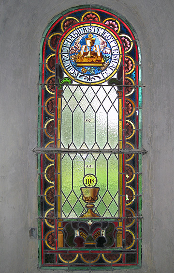 Restauration Glasmalerei Kapelle Rheinsulz, 2009